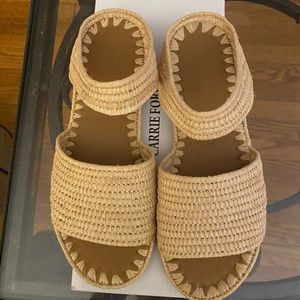 Carrie Forbes Raffia Sandals